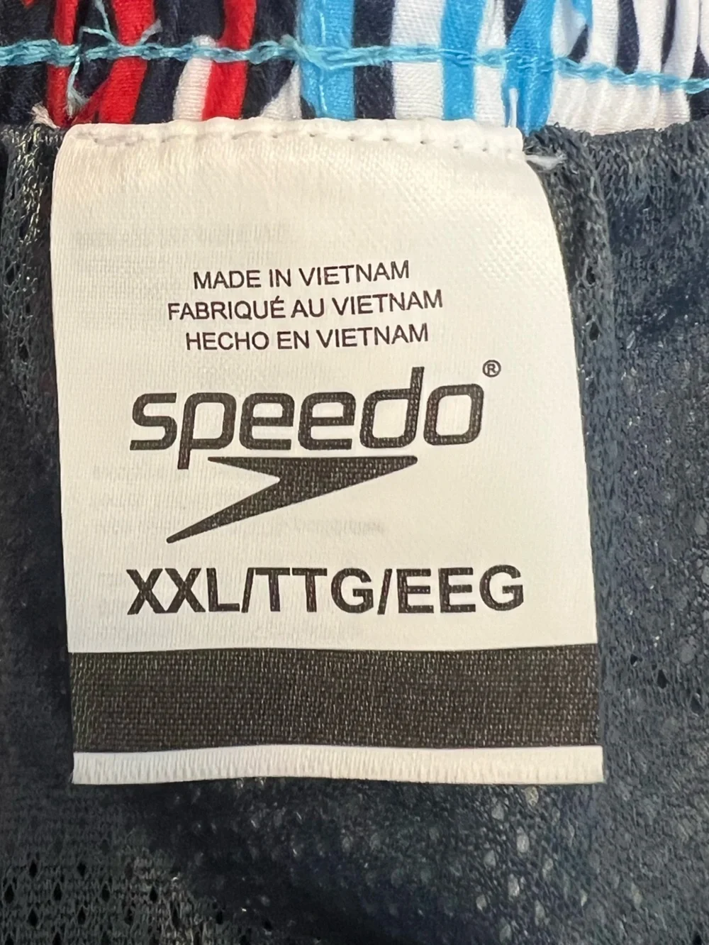 NWT Speedo Mens 18” Volley Star Racer Printed UV Protection Swim Trunks Size XXL